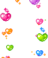 les bonbons et les coeurs j'aime bien